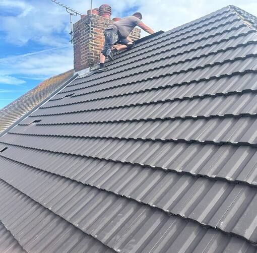 Mattishall Roofing Services 11 This is a photo of a new roof being installed in Mattishall. Installation carried out by Mattishall Roofing Services