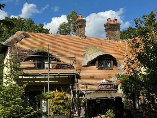Mattishall Roofing Services 5 This is a photo of a roof being repaired in Mattishall. Installation carried out by Mattishall Roofing Services