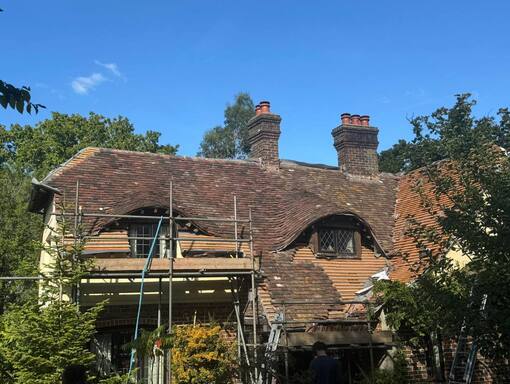 Mattishall Roofing Services 6 This is a photo of a roof being repaired in Mattishall. Installation carried out by Mattishall Roofing Services